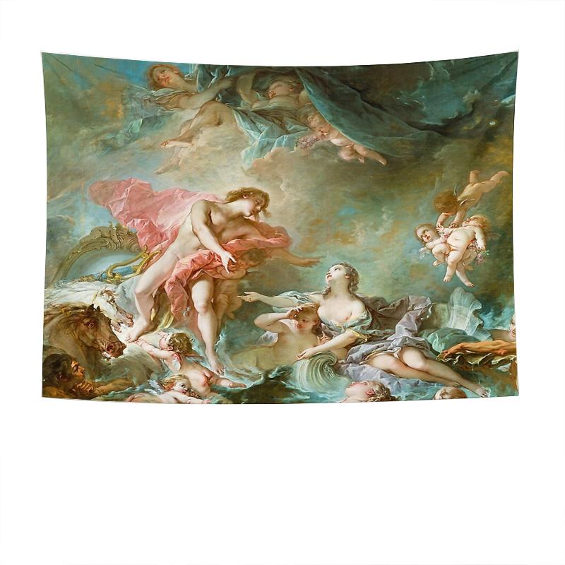 Vintage Tapestry Wall Hanging Renaissance Art Biblical Scene Home Decor Bedroom Living Room Aesthetic Wall Art