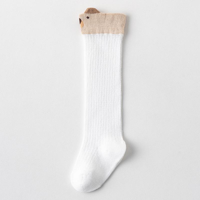 

Дышащие летние сетчатые длинные носки до колена, защищающие от комаров, для младенцев 0-3 лет S 6-12 Months [Foot Length 9-11CM] белый