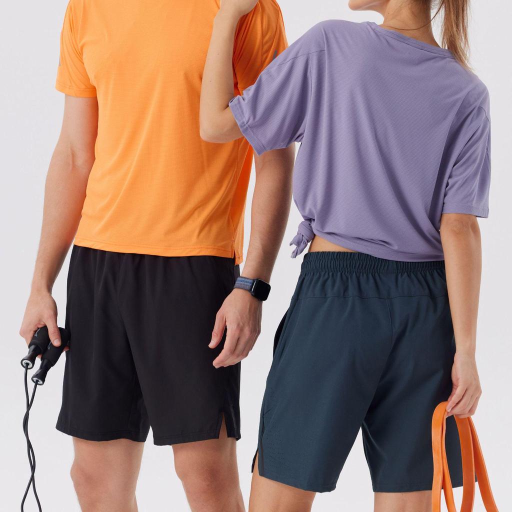 Men's Summer Quick-Dry Athletic Shorts: Breathable, Ice-Feel, Five-Point Length for Running, Fitness, and Basketball.