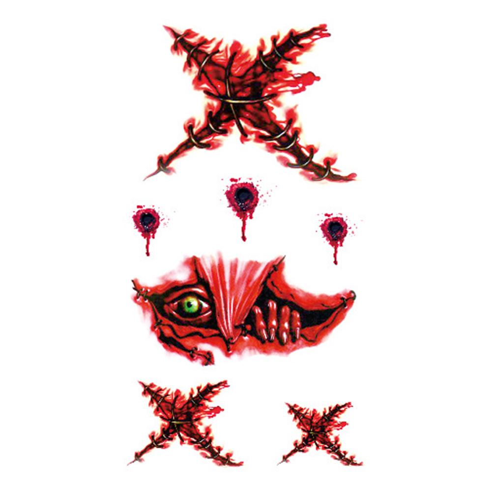 

Хэллоуин Ужас Наклейки на раны Поддельные татуировки со шрамами Наклейка Тело Лицо Реалистичная струп Временные татуировки Кровавый DIY Реквизит для макияжа