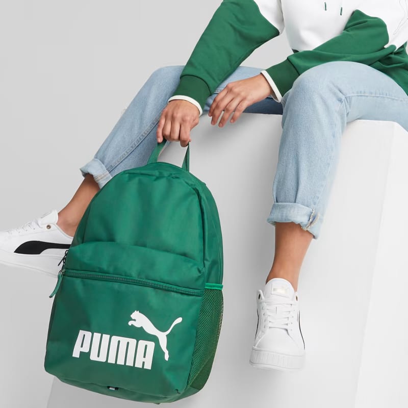 PUMA Polyester Backpack Unisex Dark Green 075487-31