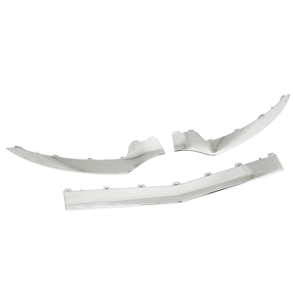 3-teiliger Ersatz für die untere Frontstoßstangenverkleidung in Hochglanzchrom für Mercedes?Benz E?Klasse C207 Coupé AMG Line