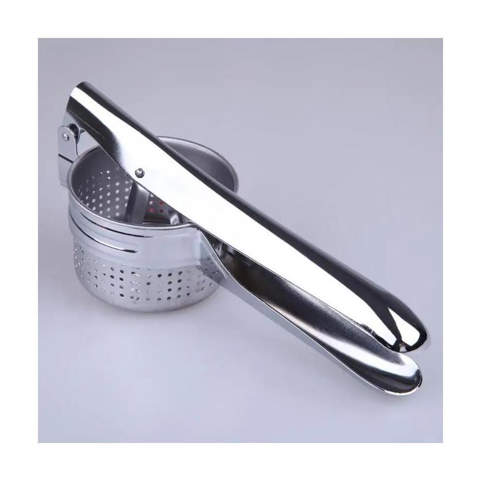 1 Pcs Potato Press Three-in-one Stainless Steel Juicer Can Be Changed. Manual Pressure Mashed Fruit and Vegetable Squeezer