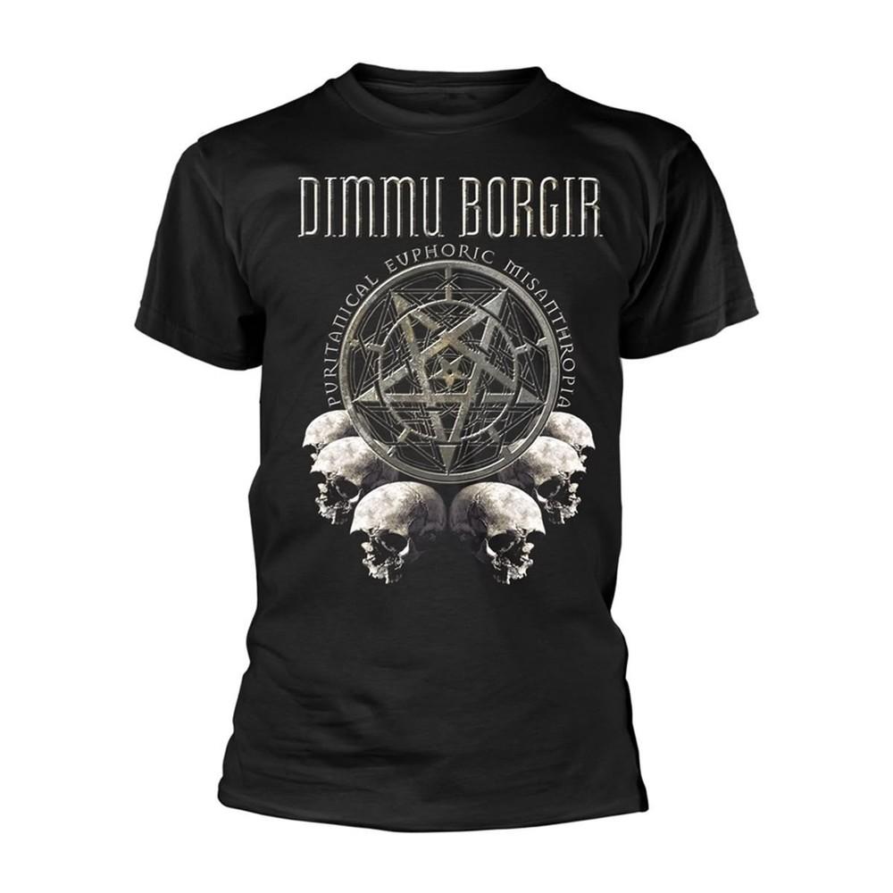 Dimmu Borgir #039Puritanical Euphoric Misanthropia Skulls#039 TShirt ZL834 Unisex T-Shirt S