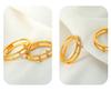 Trendiger Ring aus Titanstahl mit Einlage: Vielseitiger Luxusschmuck