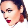 Vintage Candy Color Openwork Pattern Long Earrings For Women Jewelry Big Hollow Geometric Metal Drop Dangle Earrings Pendientes