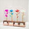 Golden Foil Rose Exquisite PVC Box Set Eternal Rose Flower Valentine's Day Surprise Gift Mother's Day Women's Day Gifts
