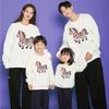2026 Year of the Horse Red Parent-Child Sweatshirt Set: Family of Three or Four New Year Festive Top