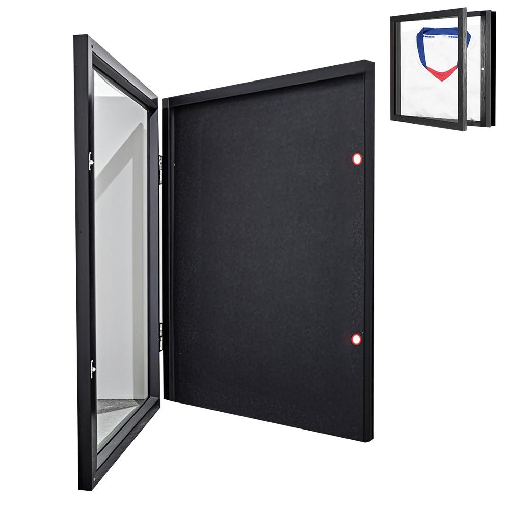 Dřevěný rám na dresy Vitrína na trička 13x13/14x18 palců Stínová krabička Rám stínové krabičky na dresy Suvenýry