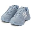 New MLB New York Yankees Anti Slip Wear Resistant Low Top Chunky Sneakers Unisex Blue 3ASHA025N-50BLL