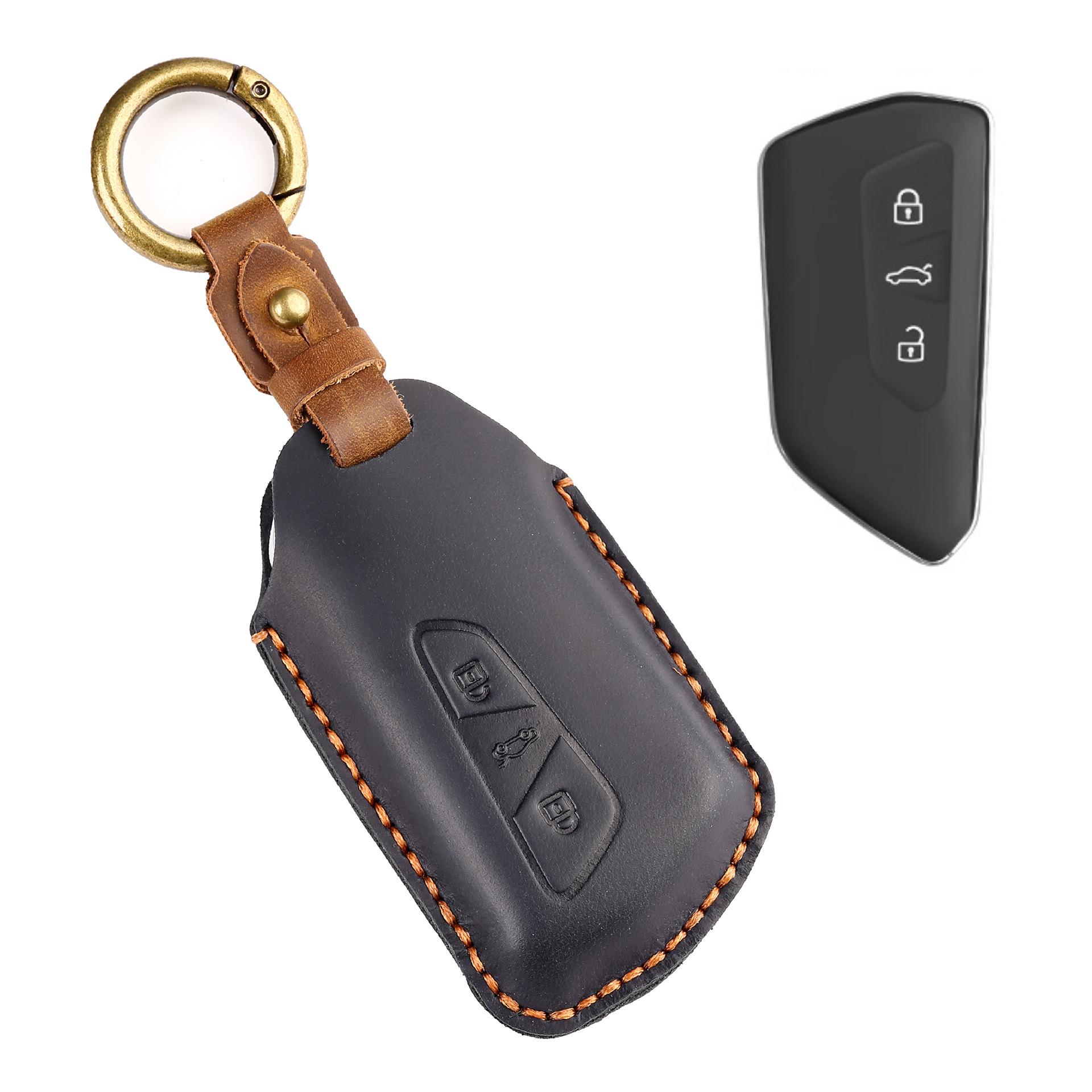 

Key Cover for Volkswagen Models: Lamando, Golf 8, CC, Teramont X, ID3, ID4, ID6, Talagon, Magotan, Passat чёрный