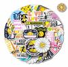 50 Football Graffiti Stickers: Creative Waterproof Sports Ball Decals for Water Bottles, Luggage, and Phones