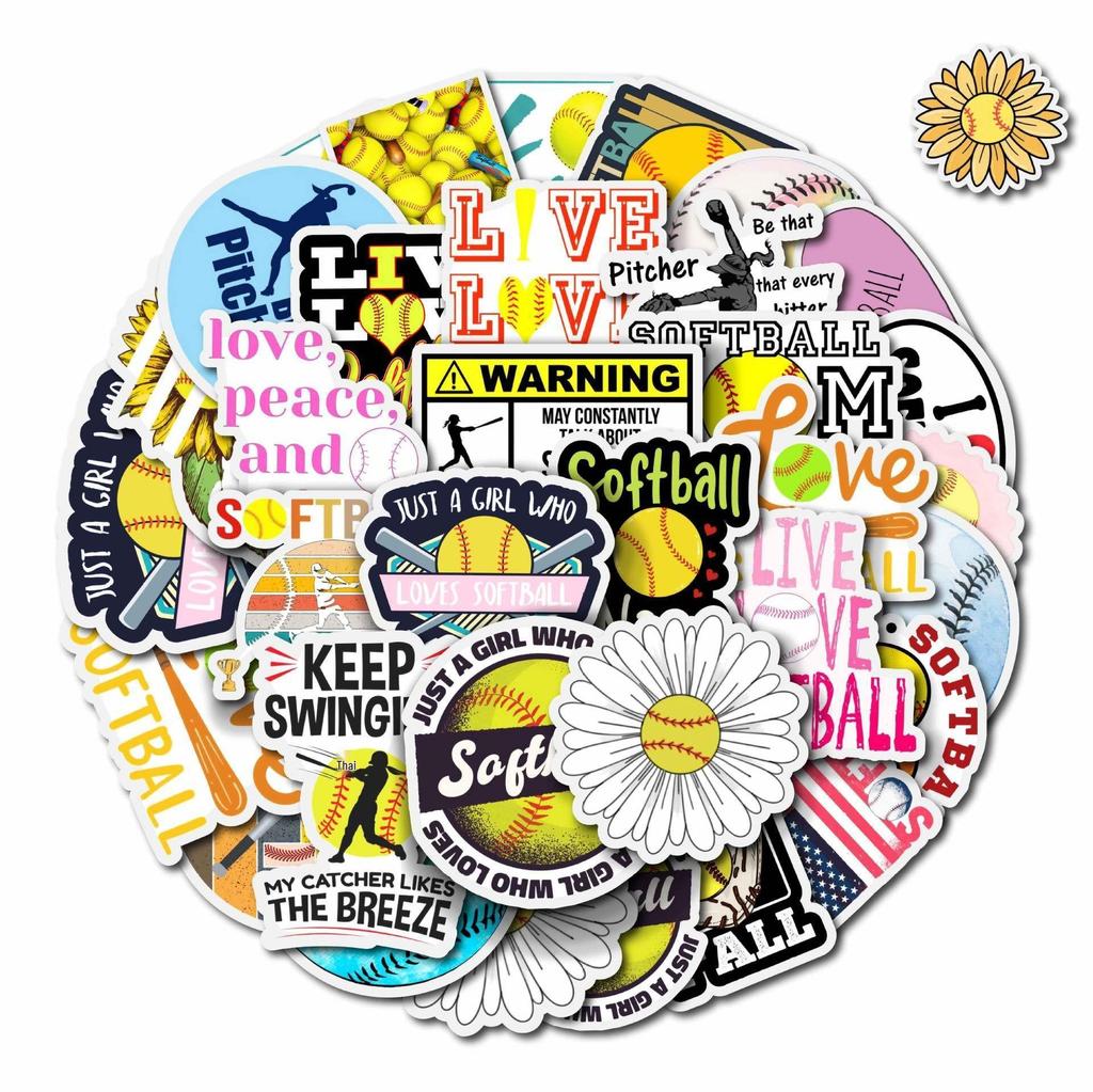 50 Football Graffiti Stickers: Creative Waterproof Sports Ball Decals for Water Bottles, Luggage, and Phones