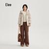 Ailaiyi Damen Daunenjacke mit Kapuze, Fake Two-Piece