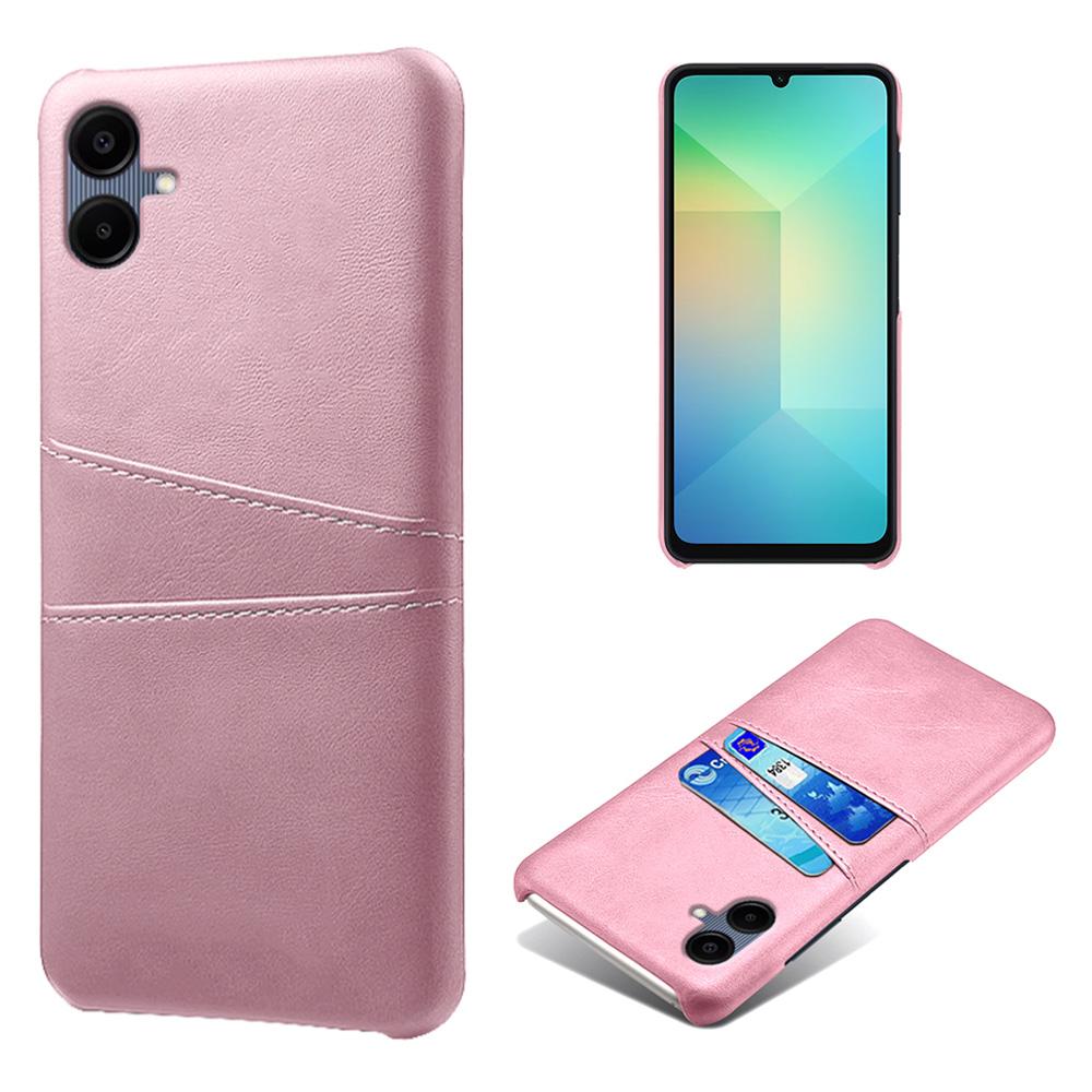 For Samsung Galaxy A06 4G Case Dual Card Slots PU Leather+Hard PC Phone Cover