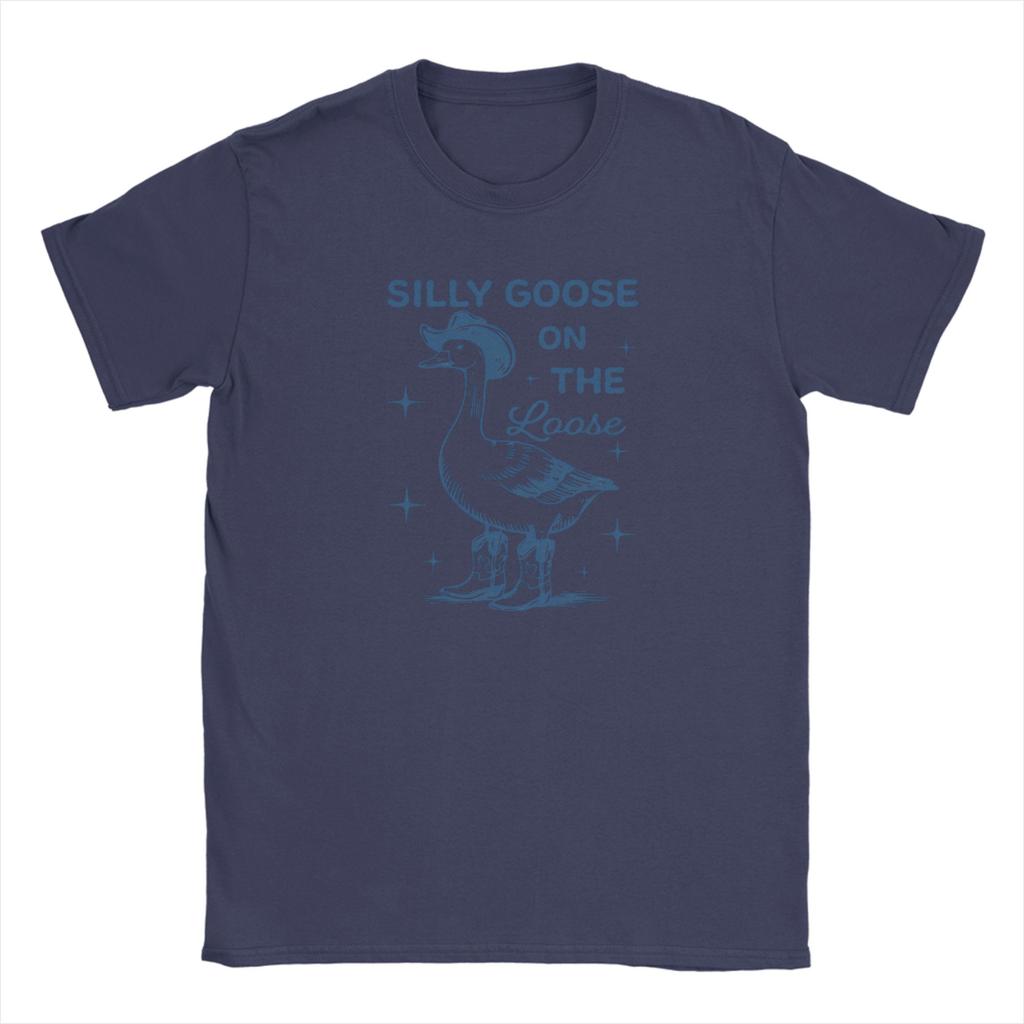 Lucky Goose on The Loose T Shirt Summer St Patricks Day Pure Cotton TShirts For Unisex Design Tshirt ShortSleeved Funny Clothes