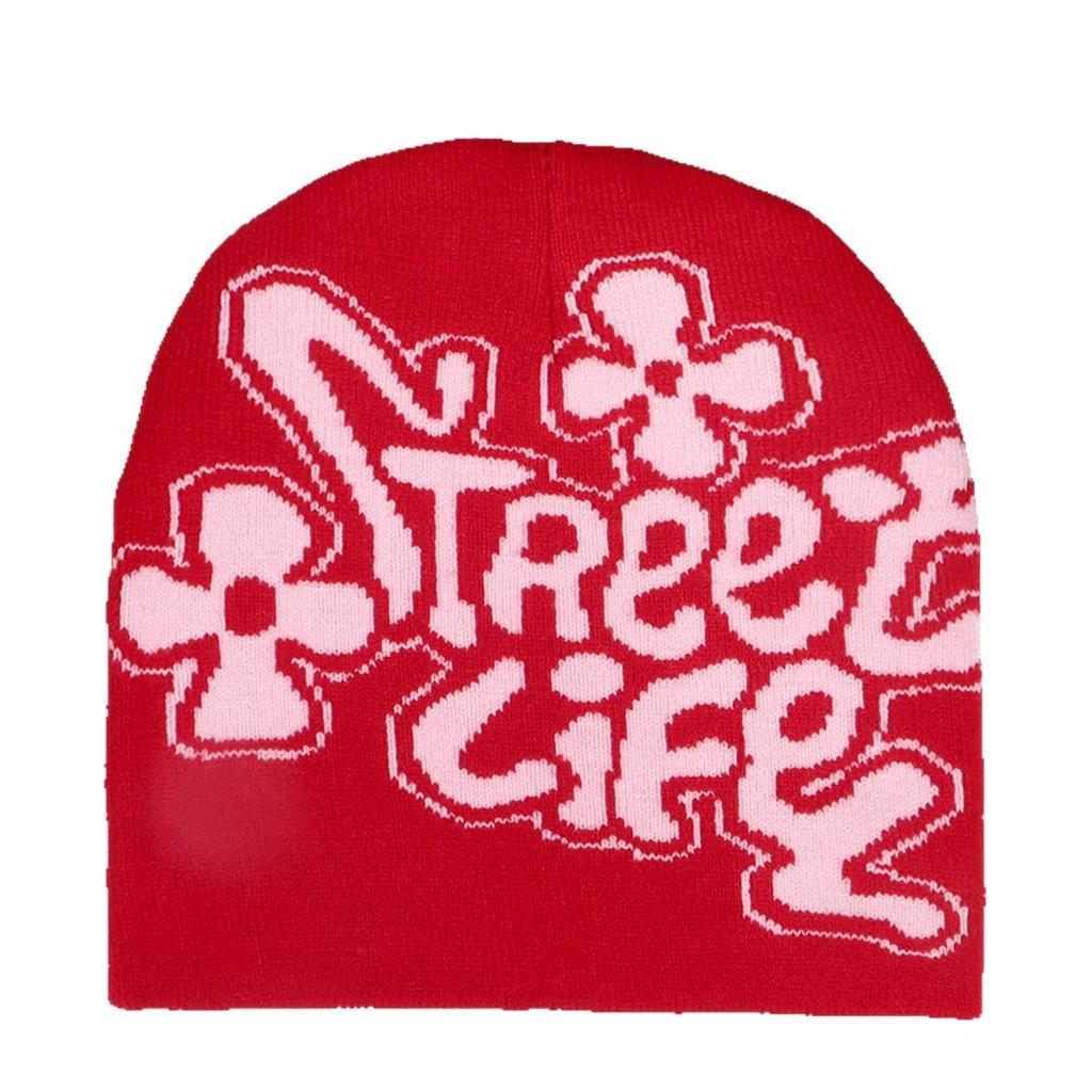 Design Letter Unisex Winter Hat With No Brim Cozy Thermal Feel For Cold Seasons