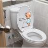 Funny Warning Toilet Stickers Cartoon Chld Urination Toilet Lid WC Door Sticker Removable Self-Adhesive Decor Paper Household