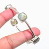 Labradorite Gemstone Handmade 925 Sterling Silver Cuff Bangle 6-7" KJ-1767