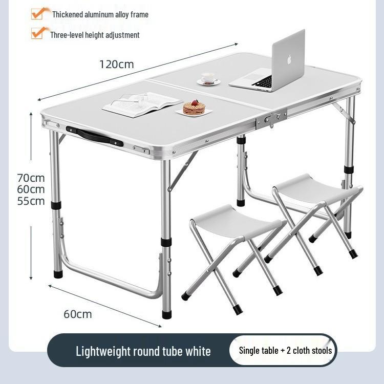 Aluminum Alloy Portable Folding Table and Chairs for Outdoor Market Promotions