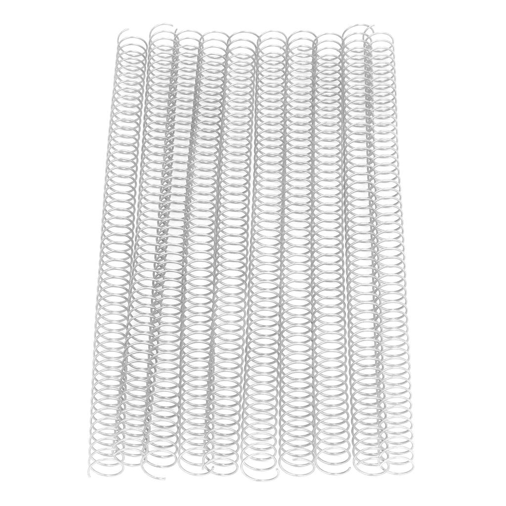 100 PCS Binding Spiral 16mm Diameter 48   4:1 Pitch 140 Sheet Capacity   Spiral Binding Coil