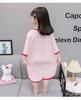 Girls' Cartoon Short Sleeve Summer Nightgown - Children's Sleepwear