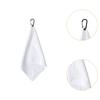 Golf Club Towel Ball Cleaning with Carabiner Clip Accessories Wiping Cloth for