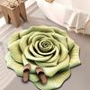 3D-Rosen-Fußmatte Saugfähiger Floral-Badezimmerteppich mit rutschfester Rückseite Realistischer Blumen-Dekorations-Teppich für Schlafzimmer Wohnzimmer Eingang