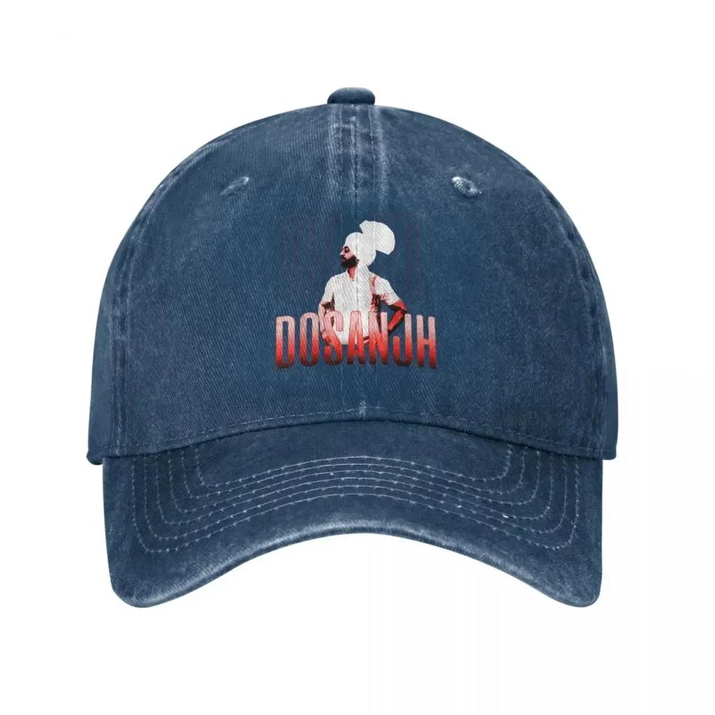 Diljit Dosanjh Punjabi Singer Men Women Baseball Cap Born To Shine Distressed Denim Washed Cap Hat Vintage Outdoor Gift Snapback
