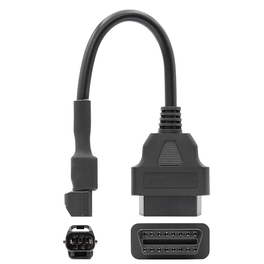 Motorrad OBD 16pin Auf 3 Pin für KYMCO Diagnose Adapter Kabel Stecker für Ducati/Harley Auto Kabel OBDII stecker
