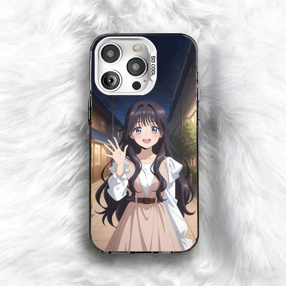 W-Waguri k-Kaoruko Anime  Phone Case For iPhone 16 17 15 14 12 13 Pro Max Black Color Shockproof Cover
