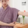 Coral Fleece Pineapple Plaid Women's Wearable Bath Towel - Soft and Absorbent Bathrobe Style.