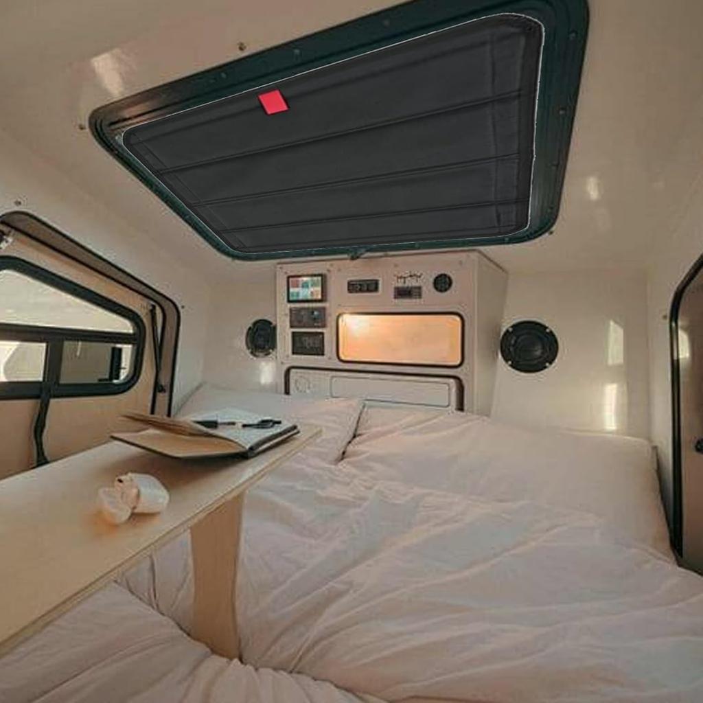 RV Sunroof Sunshade Curtain Privacy Protection Foldable RV Vents Skylight Insulator Cover