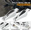 Phantom Foot Pegs Footrest Front Rear Pedals for Harley Softail 2018-2023 Fat Boy Street Bob Low Rider Breakout Slim Deluxe