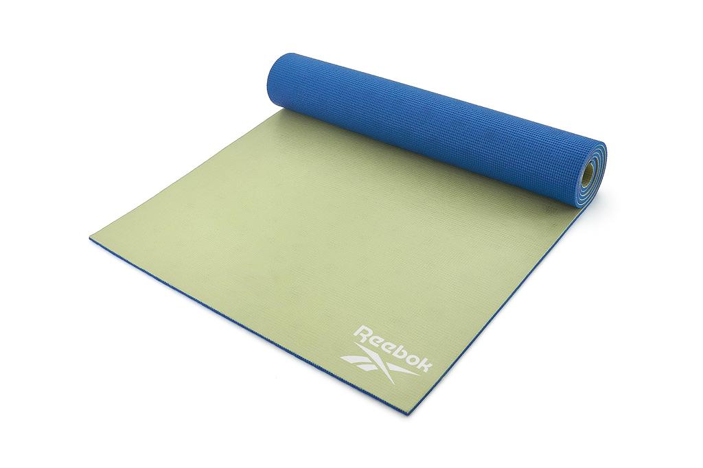 Reebok Reversible Yoga TKS91RB100 Mat, 6mm, Blue/Green,