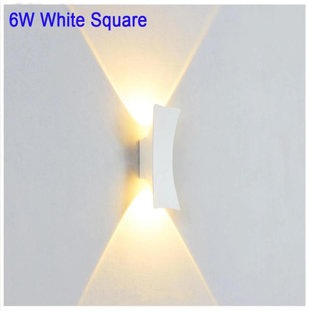 AC85-265V 6W LED Wall Lamp Indoor and Outdoor Modern Minimalist Style IP65 Waterproof Wall Lamps Exposed Garden Light Fixtures