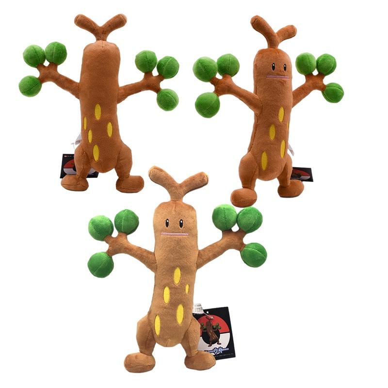Cute And Soft Xiao Jing Ling Tree Monster Plush Toy Cartoon Style Green Color 30cm Height