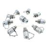 10 Pcs NPT 1/4 Test Connector Hydraulic Pressure Gauge Fittings G3/8 G1/8 G1/4 M10x1 M10x1.25 M14x1.5, UNF 7/16-20, UNF 9/16-18