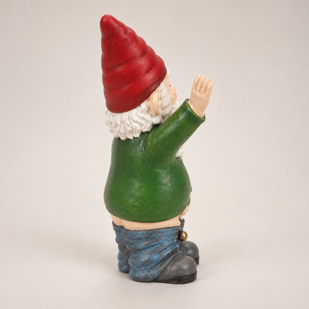 Resin Urinating Gnome Statue Garden Crafts Dwarf Sculpture White Bearded Old Man Sculpture