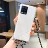 Crossbody Lanyard TPU Case For Honor 400 Lite 5G 400lite Transparent Shockproof Soft Silicone Cover For Honor 400 Lite 5G
