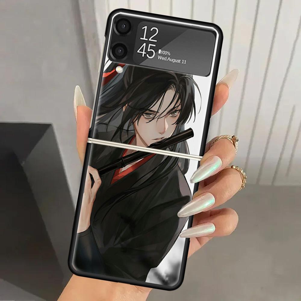 Anime Mo Dao Zu Shi Hard PC Phone Case For Samsung Galaxy Z Flip 7 6 5 4 3 Black ZFlip7 ZFlip6 Flip5 Flip4 Flip3 5G Print Cover