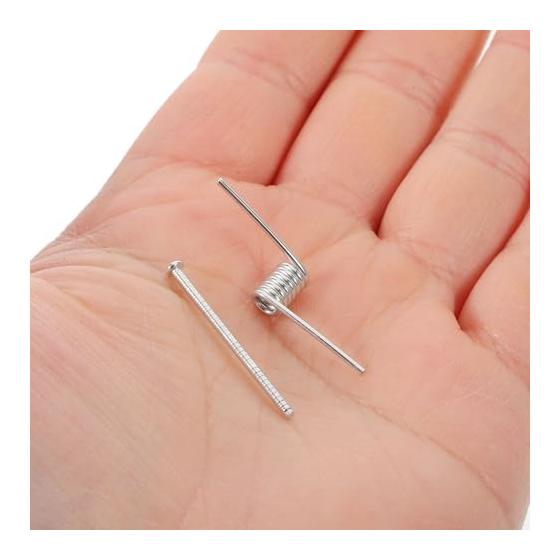 KESYOO Ersatz-Haarklammerfedern, 8 Stück V-förmige Langlebige Stahl-Haarnadel-Federn, Metallfederspangen für Haarkrallen, Ersatzteile, DIY-Haar