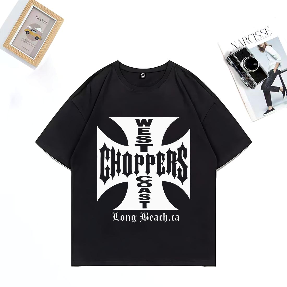 

Paul Walker Shirt West Coast Choppers Hip Hop T-shirt Men women vintage streetwear harajuku Cotton clothing short sleeve TShirts L