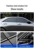 Ford EVOS Black Warrior Stainless Steel Window Trim Bright Strip Accessories