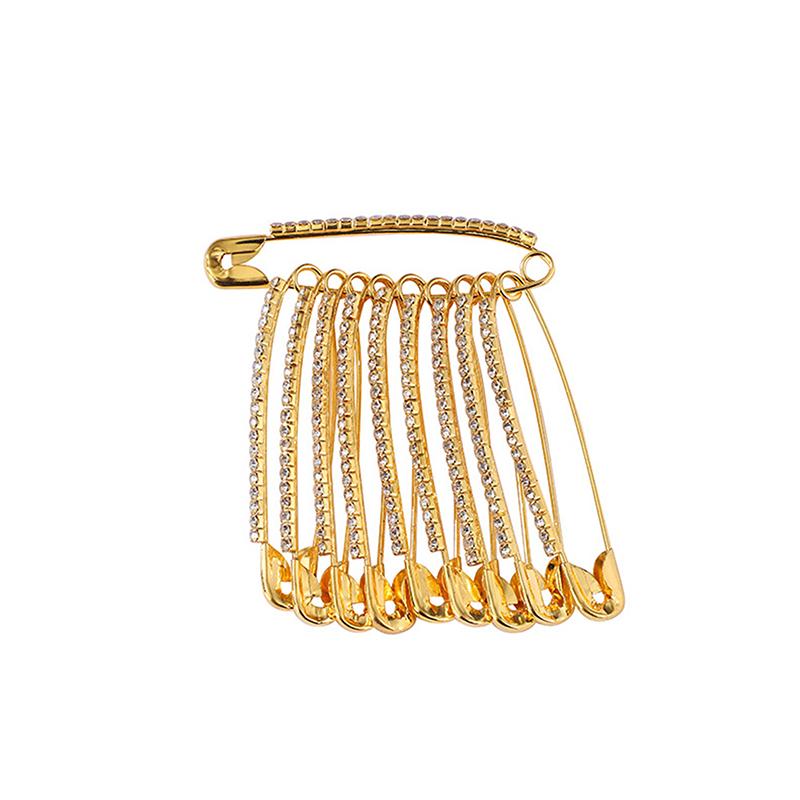 10/12Pcs Large Safety Pins 2 Inch Decorative Brooch Women Brooch Pins For Clothes Skirts Sweater Scarf Lapels Hat