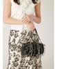 Ruffle Barrel Bag LWGB251314 BLK [Lily Brown] Women's
