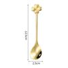 Coffee Tea Stirring Spoon Stainless Steel Dessert Spoon, Gold (BPA Free, No FDA)
