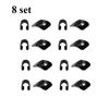 4/6/8/10Pcs C Shape Guide Cable Tube Fixed Clamp Self-adhesive Bicycle Shift Brake Fixing Clamp Stick-on Oil Tube Frame Buckle Fuse Holders1