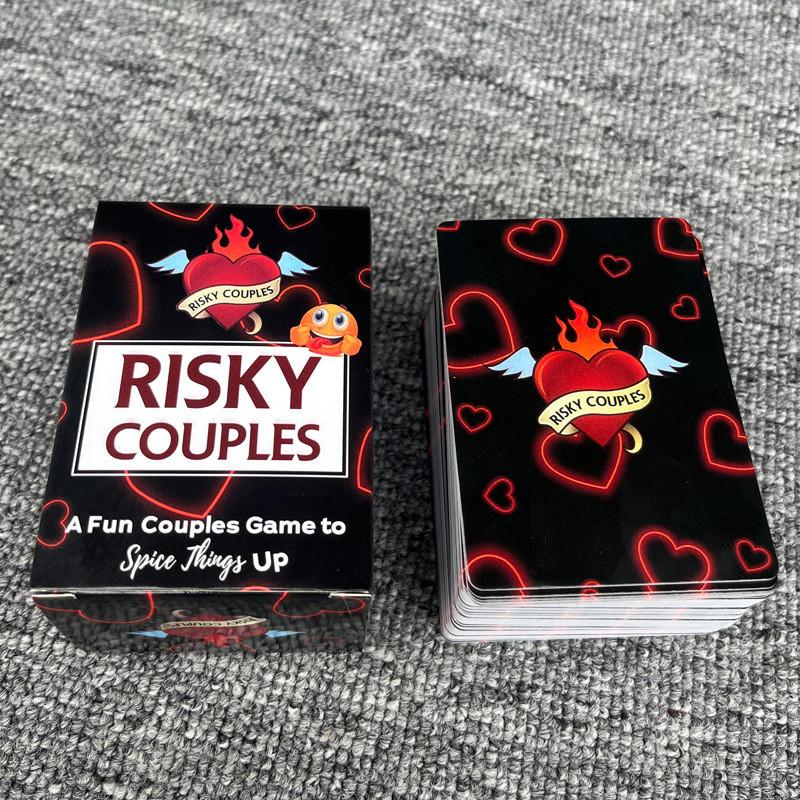 Risky Couples Card Game With Colorful Packaging For Couples Relationship Building