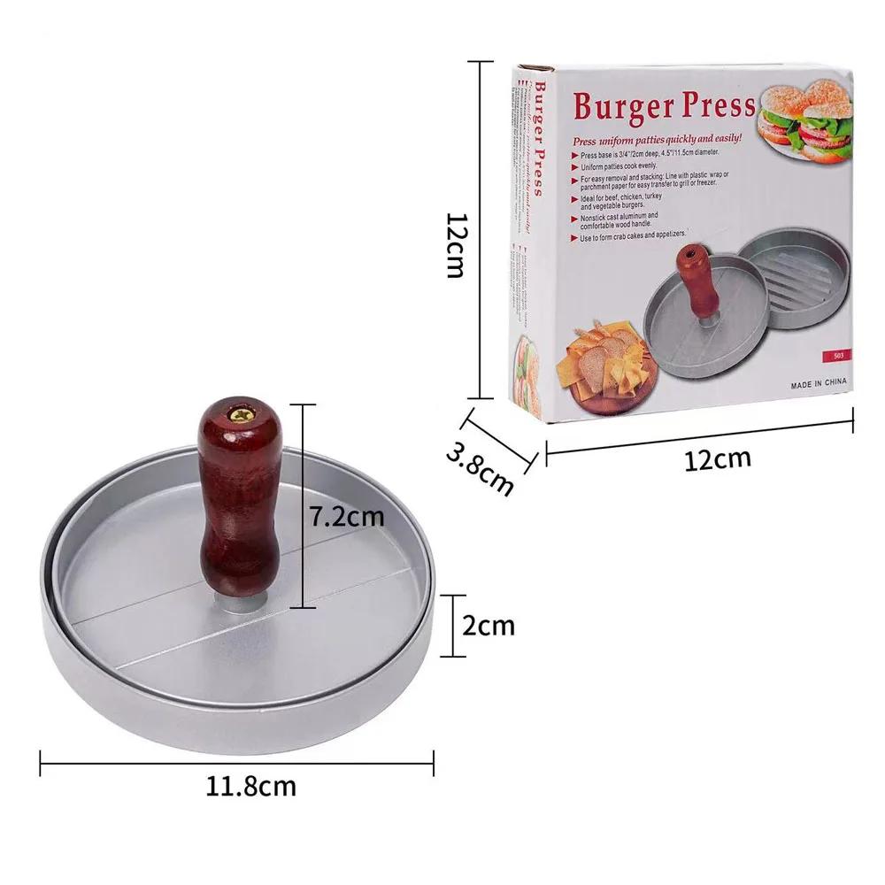 Hamburger Meat Press Round Burger Press Patty Maker Making Hamburger Patty Maker Kit Press Burger Mold without paper